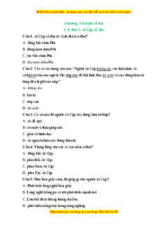 Trắc nghiệm Bài 7 Lịch sử 6 Kết nối tri thức: Ai Cập và Lưỡng Hà cổ đại
