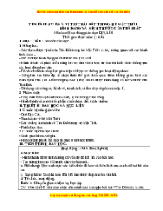 Giáo án Bài 5 Địa lí 6 Chân trời sáng tạo (2024): Vị trí Trái Đất trong hệ Mặt Trời. Hình dạng, kích thước của Trái Đất