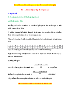 Lý thuyết Toán 10 Kết nối tri thức Bài 14: Các số đặc trưng đo độ phân tán