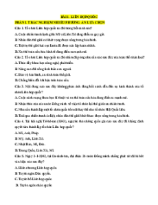 Trắc nghiệm Lịch sử 12 Đúng-Sai, Trả lời ngắn (form 2025)