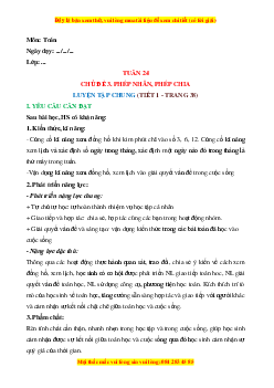 Giáo án Luyện tập chung (Trang 38) Toán lớp 2 Cánh diều