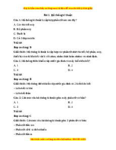 Trắc nghiệm Công nghệ 10 Bài 2 Cánh diều: Hệ thống kĩ thuật