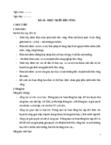 Giáo án Bài 26 Sinh học 12 Cánh diều: Phát triển bền vững