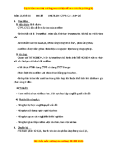 Giáo án Axetilen Hóa học 9