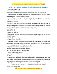 Lý thuyết Sinh học 10 Kết nối tri thức Bài 6: Thực hành nhận biết một số phân tử sinh học