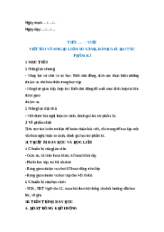 Giáo án Viết bài nghị luận so sánh, đánh giá hai tác phẩm kí Ngữ Văn 12 Cánh diều