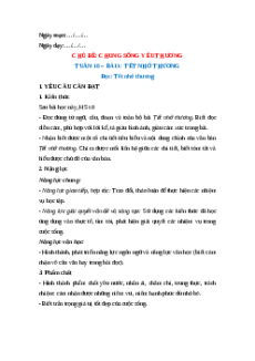 Giáo án Bài 1: Tết nhớ thương Tiếng Việt lớp 5 Chân trời sáng tạo