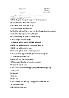 Đề thi giữa kì 1 Tin học 12 Kết nối tri thức 2024 (Đề 2)