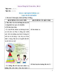 Giáo án Bài 13: Chủ nhân tương lai Tiếng Việt lớp 5 Cánh diều