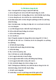 Trắc nghiệm Tác dụng của lực KHTN 6 Chân trời sáng tạo