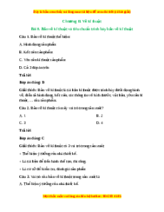 Trắc nghiệm Bài 8: Bản vẽ kĩ thuật và tiêu chuẩn trình bày bản vẽ kĩ thuật