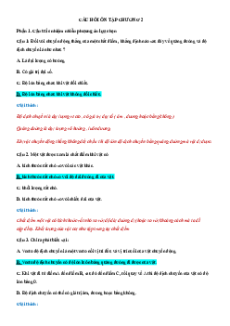 Bài tập ôn tập + Đề kiểm tra Vật Lí 10 Chân trời sáng tạo Chương 2