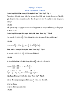Giải sgk Toán 7 Chân trời sáng tạo