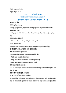 Giáo án Trình bày so sánh, đánh giá hai tác phẩm truyện, kí hoặc kịch Ngữ Văn 12 Chân trời sáng tạo