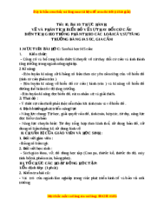 Giáo án Bài 10 Địa lí 9: Thực hành: Vẽ và phân tích biểu đồ về sự thay đổi cơ cấu diện tích gieo trồng....