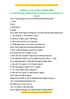 Trắc nghiệm Bài 24 Địa lí 6 Cánh diều: Dân số thế giới. Sự phân bố dân cư thế giới. Các thành phố lớn trên thế giới