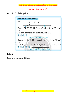 VBT Toán lớp 3 Bài 21 (Chân trời sáng tạo): Làm tròn số