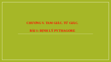 Giáo án Powerpoint Định lí Pythagore Toán 8 Cánh diều