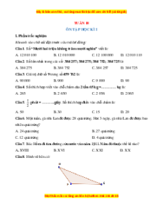 Bài tập cuối tuần Toán 4 Tuần 18 Chân trời sáng tạo (có lời giải)