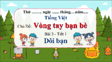 Giáo án Powerpoint Bài 3: Đôi bạn Tiếng việt lớp 3 Chân trời sáng tạo