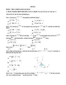 Đề thi Toán 12 Giữa kì 2 Cánh diều (Cấu trúc mới 2025) - Đề 4