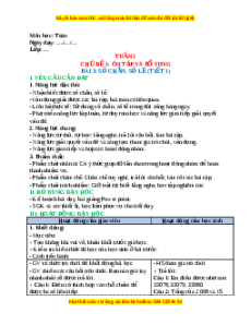 Giáo án Số chẵn, số lẻ Toán 4 Kết nối tri thức