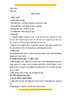 Giáo án Góc Toán 6 Chân trời sáng tạo