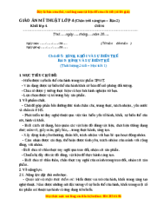 Giáo án Bài 9 Mĩ thuật 4 Chân trời sáng tạo (Phiên bản 2): Hình và sự biến thể