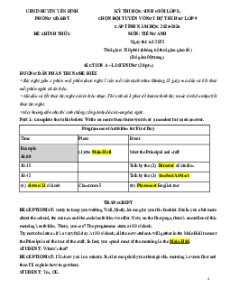 130+ Đề thi HSG Tiếng Anh 8 sách mới (có đáp án)
