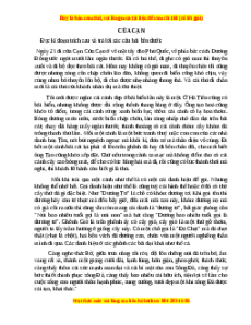 Phiếu bài tập Tuần 1 Cửa Cạn Ngữ văn 6