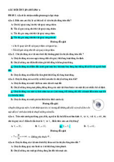 Bài tập ôn tập + Đề kiểm tra Vật Lí 10 Kết nối tri thức Chương 6
