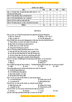 Đề thi giữa kì 1 Địa lí 11 Chân trời sáng tạo (đề 1)
