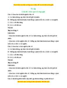 Trắc nghiệm Công nghệ 10 Ôn tập chủ đề 1 Cánh diều: Khái quát về công nghệ
