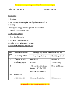Giáo án Bài 78 Toán lớp 5: Luyện tập (Trang 77)