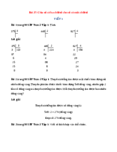 VBT Toán lớp 3 Bài 37 (Kết nối tri thức): Chia số có ba chữ số cho số có một chữ số