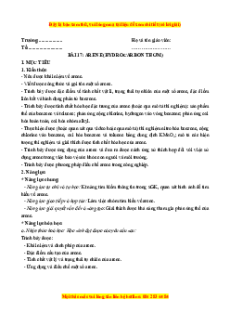 Giáo án Arene (Hydrocarbon thơm) Hóa học 11 Kết nối tri thức