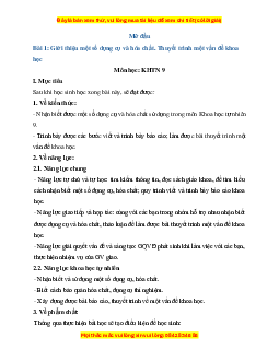 Giáo án Vật Lí 9 Chân trời sáng tạo (năm 2025) | Giáo án Vật Lí 9 mới, chuẩn nhất