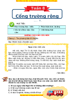 Bài tập cuối tuần Tiếng việt lớp 3 Tuần 8 Kết nối tri thức (có lời giải)
