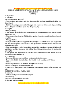 Giáo án Bài 5 Lịch sử 11 Chân trời sáng tạo (2024): Quá trình xâm lược và cai trị của chủ nghĩa thực dân ở Đông Nam Á