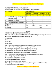 Đề thi giữa kì 1 KTPL 11 Kết nối tri thức (đề 2)
