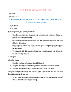 Giáo án Luyện tập chung trang 90 Toán 9 Kết nối tri thức (năng lực số)