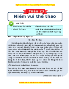 Bài tập cuối tuần Tiếng việt lớp 3 Tuần 23 Chân trời sáng tạo (có lời giải)