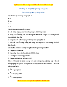 Trắc nghiệm Năng lượng. Công cơ học Vật lí 10 Kết nối tri thức