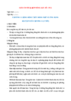 Giáo án Ôn tập Chương 2 Toán 8 Kết nối tri thức (năng lực số)