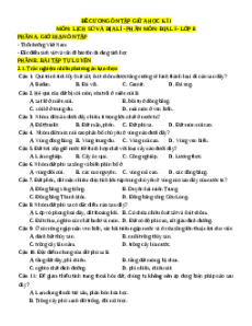 Đề cương ôn tập Giữa kì 2 Địa lí 8 (dùng chung cả 3 sách)