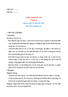 Giáo án Tuần 14 Tiếng Việt lớp 4 Kết nối tri thức