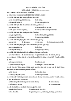 Câu hỏi ôn tập + Đề kiểm tra GDCD 8 Bài 7 (chung cho ba sách)