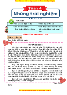 Bài tập cuối tuần Tiếng việt lớp 3 Tuần 4 Kết nối tri thức (có lời giải)