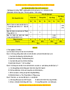 Đề thi giữa kì 2 Lịch sử 11 Kết nối tri thức - Đề 2