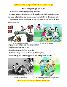 Lý thuyết GDCD 7 Kết nối tri thức Bài 9: Phòng, chống tệ nạn xã hội